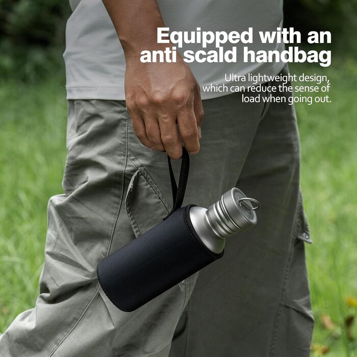 Титановая бутылка для кемпинга и походов 550 мл Boundless Voyage