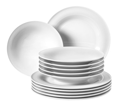 Набор столовой посуды 12 предметов Beat White Seltmann Weiden