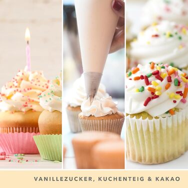 Ароматична свічка Yankee Candle у скляній банці (велика), свічка з тривалим часом горіння до 150 годин, ідеальні подарунки для жінок (Ванільний капкейк)