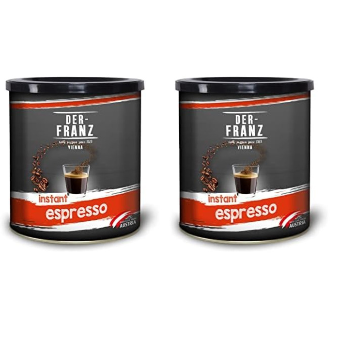 Розчинна кава Espresso, 2 банки по 200 г Der-Franz