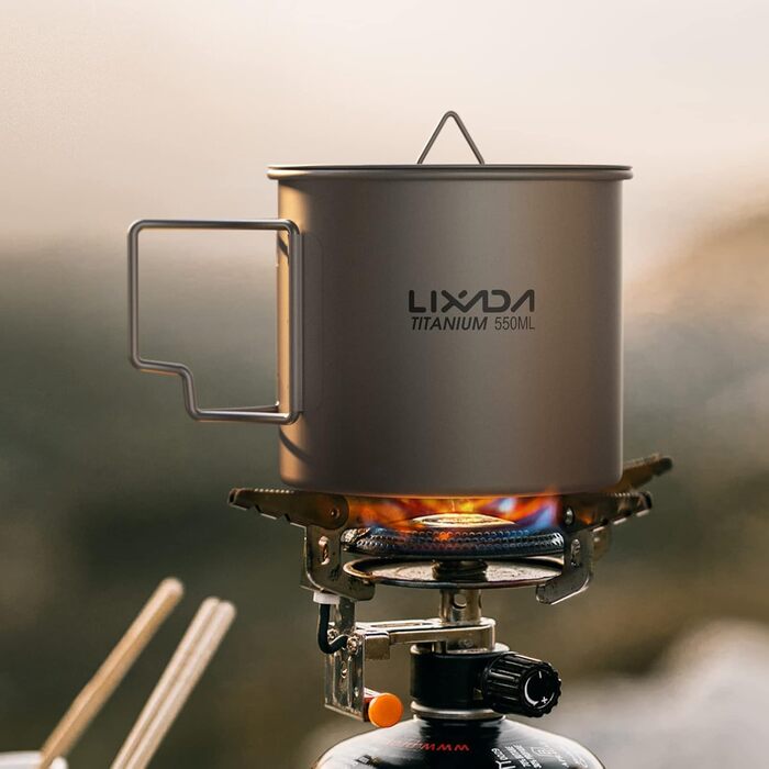 Титановая кружка-кастрюля 550 мл Lixada