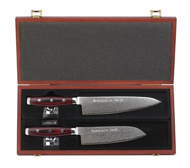 Набір ножів шеф-ніж та сантоку SUPER GOU Yaxell