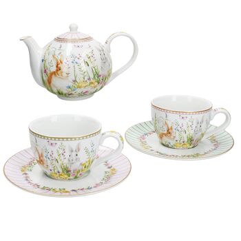 Красочный чайный набор для 2 человек на Пасху MamboCat