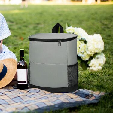 Большой терморюкзак серый Generisch