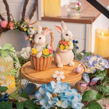 Набір із 2 пасхальних зайчиків 16 см Valery Madelyn