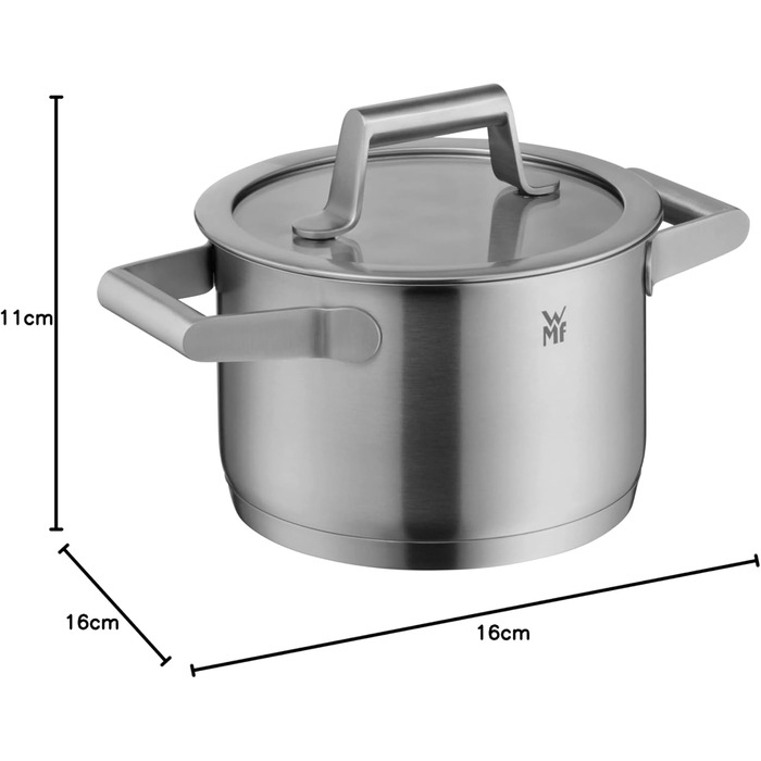 Маленька каструля 16 см зі скляною кришкою Comfort Line WMF