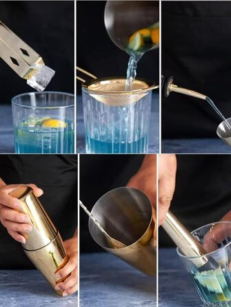 Набор для коктейлей из нержавеющей стали 12 предметов Homestia