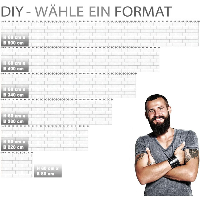 Кухонный фартук с глянцевым самоклеящимся покрытием 80 х 60 см StickerProfis