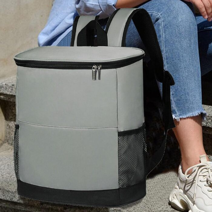 Большой терморюкзак серый Generisch