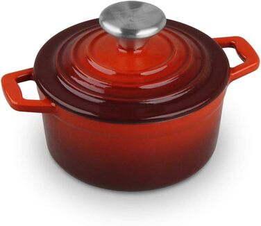 Набір чавунних каструль з кришками, 7 предметів, червоний Carl Schmidt Sohn