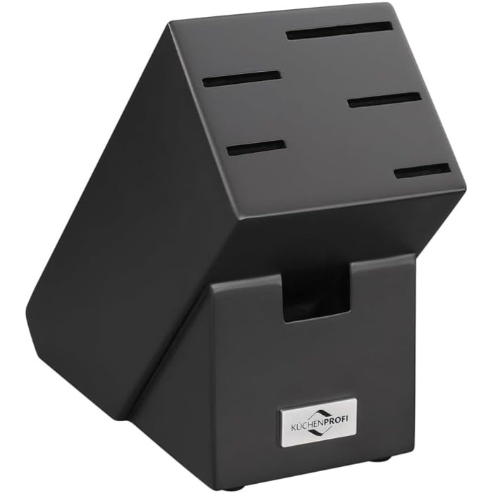 Набір ножів Kchenprofi PRIMUS CLASSIC, 7 предметів, включаючи універсальні ножиці, міцна дерев'яна підставка чорного кольору, універсальний тримач для ножів, набір кухонних ножів ніж для хліба, ніж для м'яса, ніж для овочів