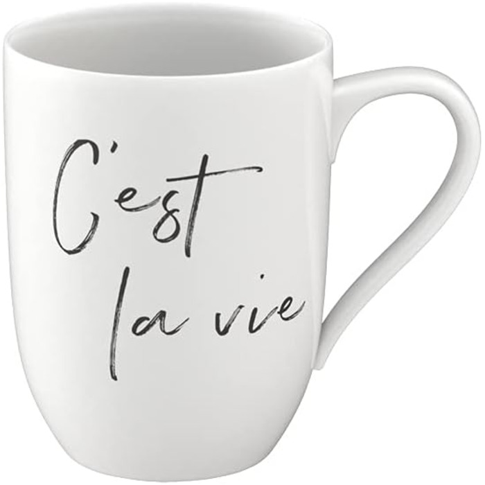 39aime 11,5x8x10,5cm, weie Porzellan Tasse 280ml (C&39est la vie), 39aime 11,5x8x10,5cm, weie Porzellan Tasse 280ml (C&39est la vie)