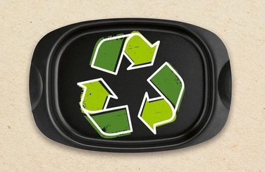 Tefal Форма для запікання La Recyclee, овальна, з ручками, 24х36см, алюміній, чорний