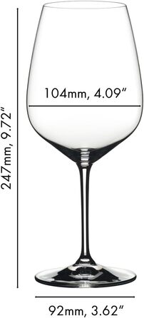 Набір з 2 келихів для червоного вина Каберне 0,8 л Extreme Riedel