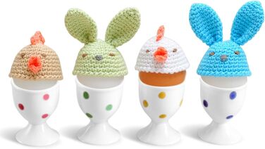 Керамічні стаканчики для яєць 4 шт Cinf