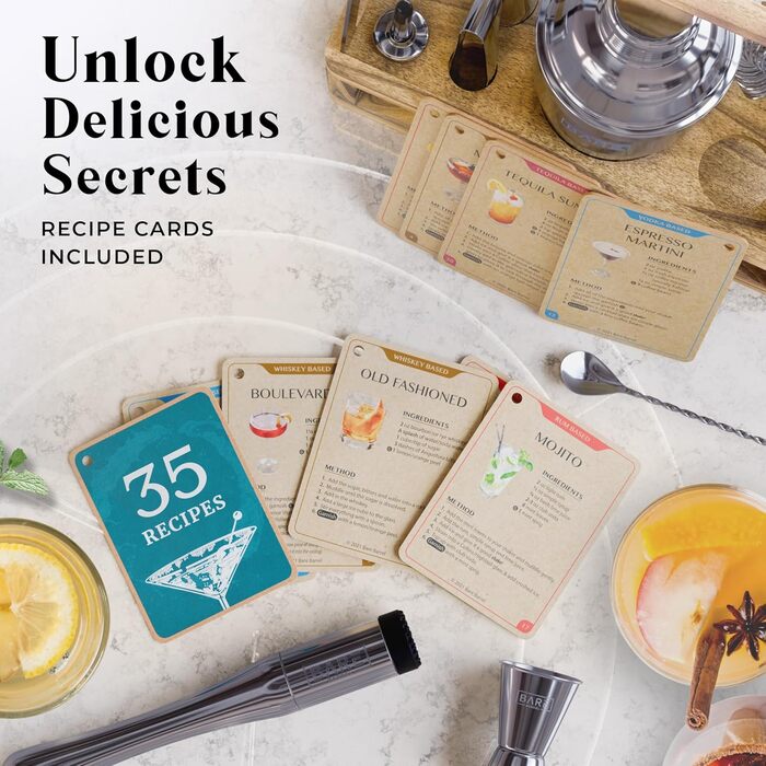 Професійний набір для приготування коктейлів 12 предметів Bare Barrel