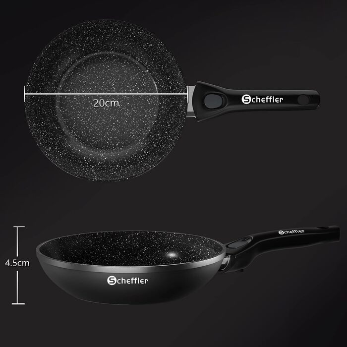 Сковорода со съемной ручкой 20 см Scheffler