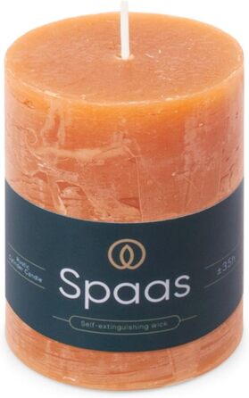 Свічка Spaas Rustic Pillar 70/95 мм 35 шт. - світло-рожева (помаранчева)