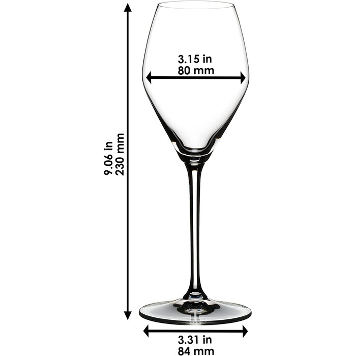 Келих для шампанського/рожевого вина 322 мл, набір 4 предмети, Extreme Riedel