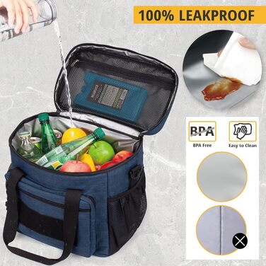 Тактична сумка для ланчу для чоловіків 12,3 л синя Bunnychic