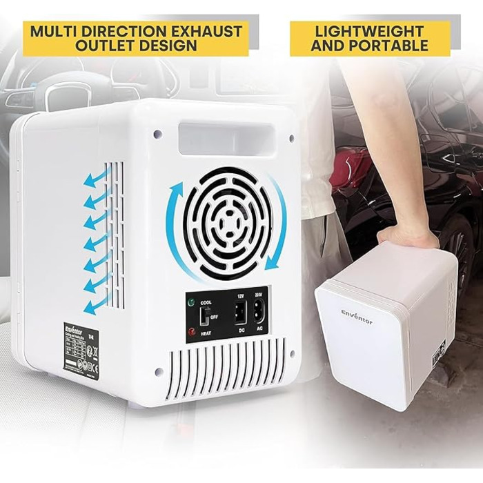 Міні-холодильник 4 л білий Enventor