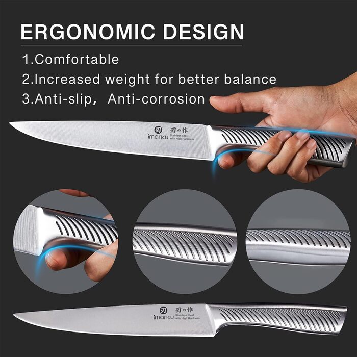 Набір ножів 14 предметів у деревяному блоці imarku