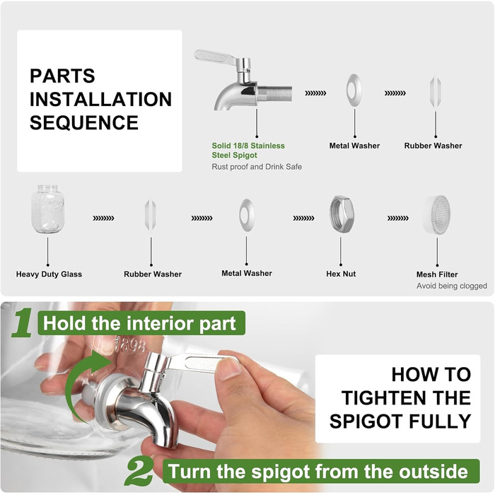 Скляний диспенсер для напоїв зі стійкою 3,8 л Whimsii