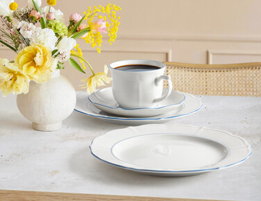 Кавовий сервіз на 6 персон, 18 предметів, Sonate Blue Lines Seltmann Weiden