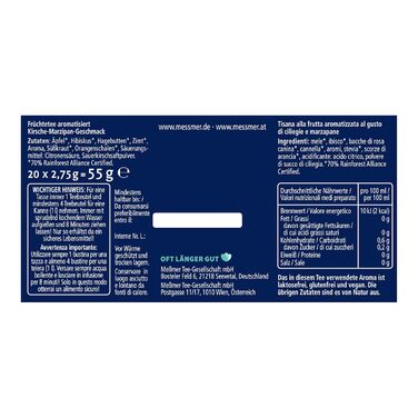 Чай Месмер - 48 чайних пакетиків 24 різновидів Атмосферний дизайн для демонстрації Різдвяний календар ідеально підходить як подарунок Фруктовий та трав&39яний чай (SCHNEWUNDER Вишня-Марципан, 20 чайних пакетиків)