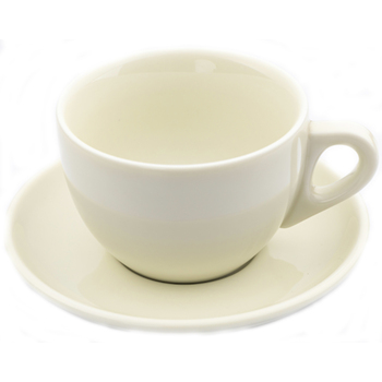 33494 Набір 2 предмети (чашка cappuccino large Verona  колір Ivory 260 мл з блюдцем) серія 'Verona'