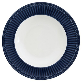 Тарелка для пасты 21,5 см, темно-синяя Alice GreenGate