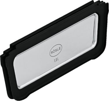 Контейнер для хранения 1,5 л прямоугольный с разделителем и крышкой FLEXX 2GO Rosle