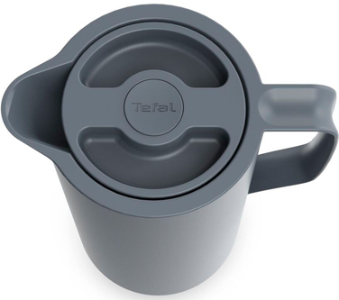 Tefal Термоглечик Motiva, 1л, пластик, скло, сірий-темний