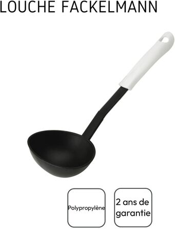 Половник 30 см, черно-белый Arcadalina Fackelmann