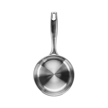 Ківш Fissman ABSOLUTE PRO 16x7,5 см / 1,5 л зі скляною кришкою нержавіюча сталь (5544)