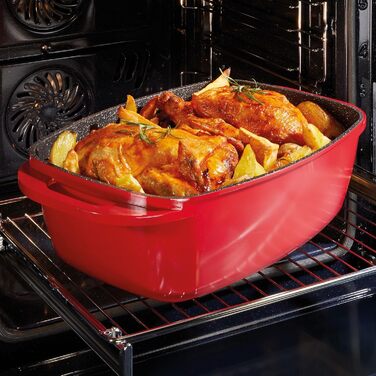 Жаровня с крышкой 43 x 26 см 8,4л STONELINE