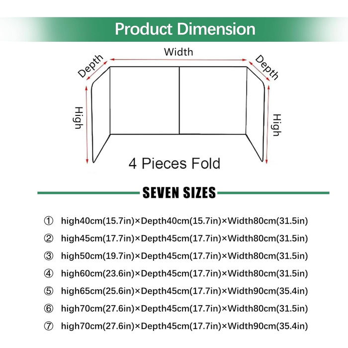 Сложная защита от брызг из нержавеющей стали 80 х 45 х 40 см Generisch