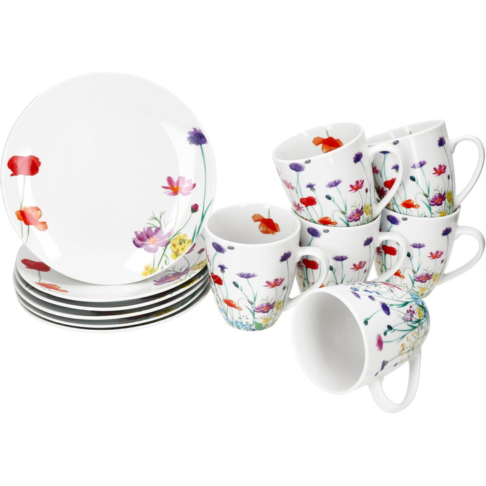 Сніданковий набір з 12 предметів на 6 осіб MamboCat