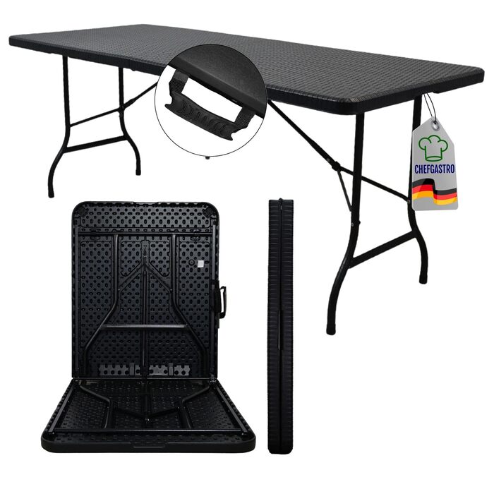 Складаний фуршетний стіл 180 x 74 х 74 см CHEFGASTRO