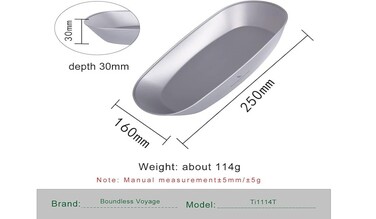 Титановая сковорода для кемпинга Boundless Voyage