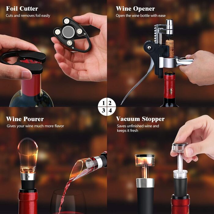 Подарунковий набір для вина 5 предметів TFORT