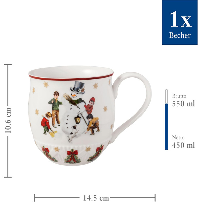 Кружка с ручкой 0,45 л Снеговик Toy's Fantasy Villeroy & Boch