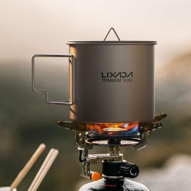 Титановая кружка-кастрюля 550 мл Lixada