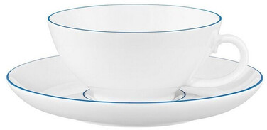 Чайний сервіз на 6 персон, 18 предметів, Sonata Blue Lines Seltmann Weiden