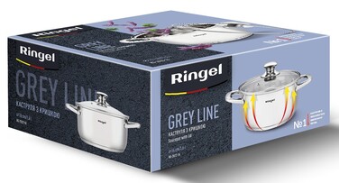 Каструля Ringel Grey line (1.6 л) 16 см  (6932746)