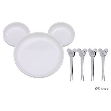Дитячий набір з тарілки і 4 ножів Mickey Mouse WMF