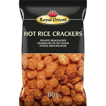 Острые рисовые крекеры, 1 упаковка 150 г Royal Orient Острые рисовые крекеры, 1 упаковка 150 г Royal Orient