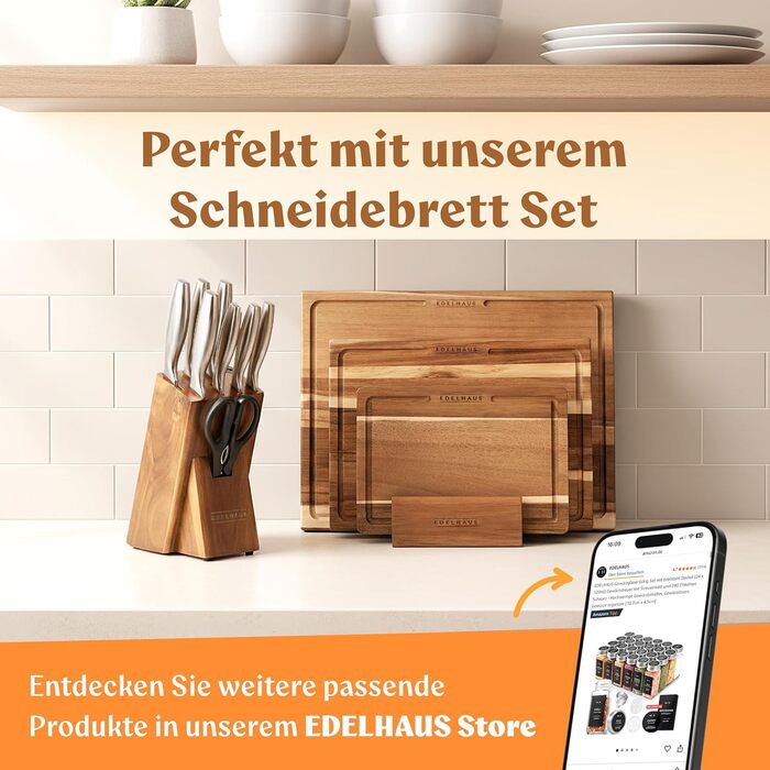 Набор профессиональных ножей 9 предметов Edelhaus