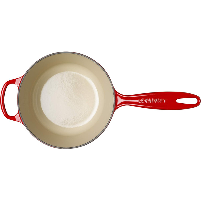 Чавунний сотейник Ø 20 см, 2,5 л з кришкою, вишнево-червоний Signature Le Creuset