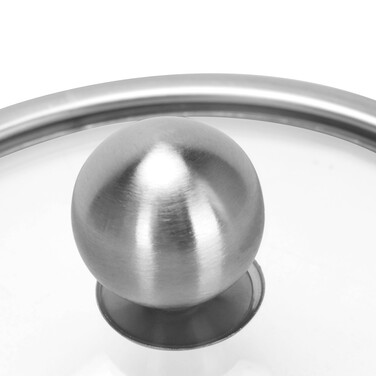 Цукорниця 350 мл Fissman зі скляною кришкою і ложкою нержавіюча сталь (5872)